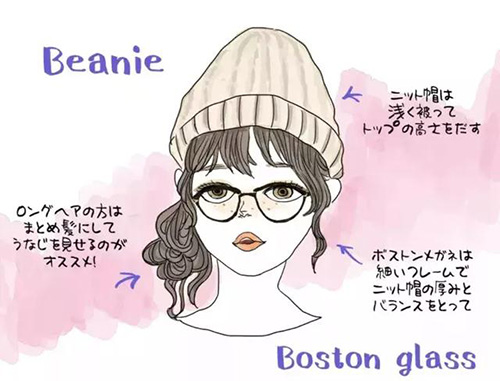 接地氣的小仙女一定要看看！冬天佩戴上帽子和眼鏡